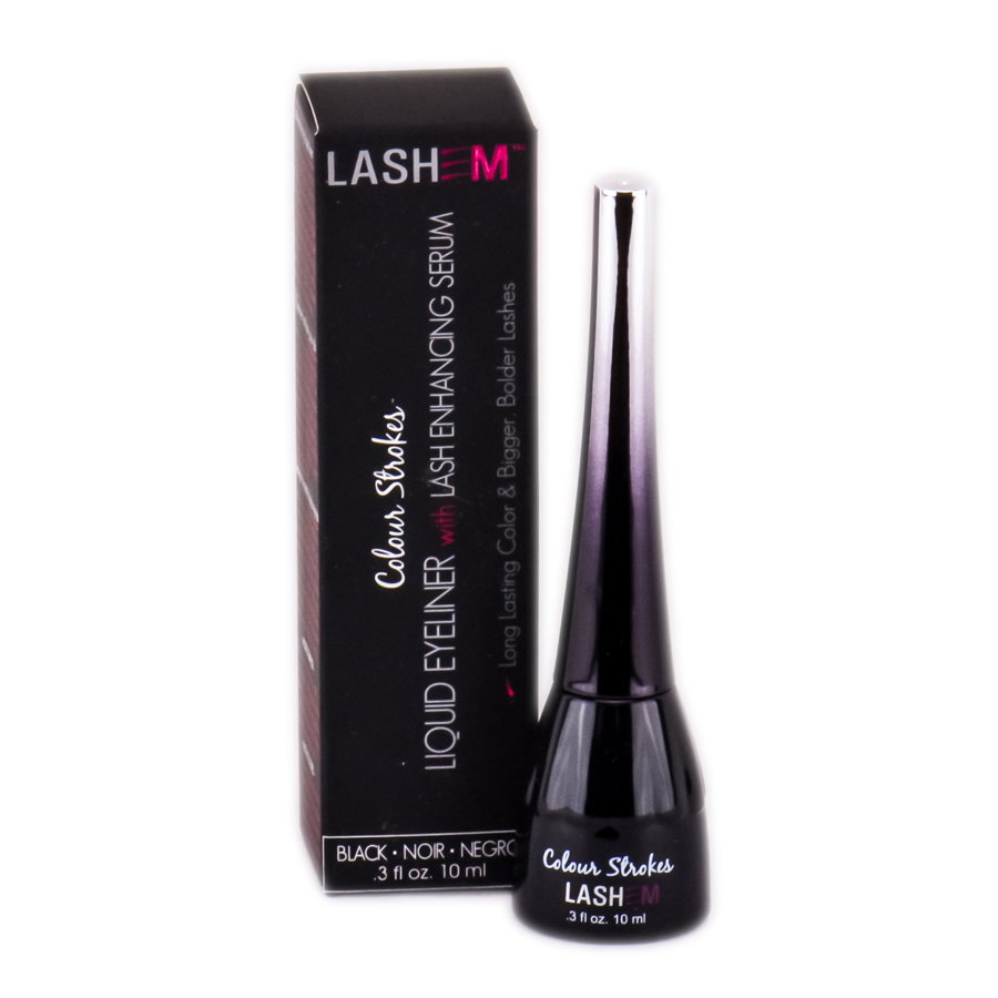 lhm02-5009-black - LashEM Color Strokes Liquid Eyeliner-image1