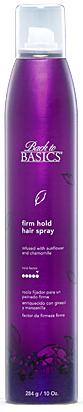 Back to Basics Firm Hold Hair Spray - infused with sunflower
