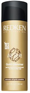 Redken All Soft Gold Glimmer - protecting shine treatment for dry/brittle hair