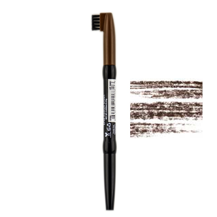 nyx05-ep03-medium-brown - NYX Auto Eyebrow Pencil With Brush-image1