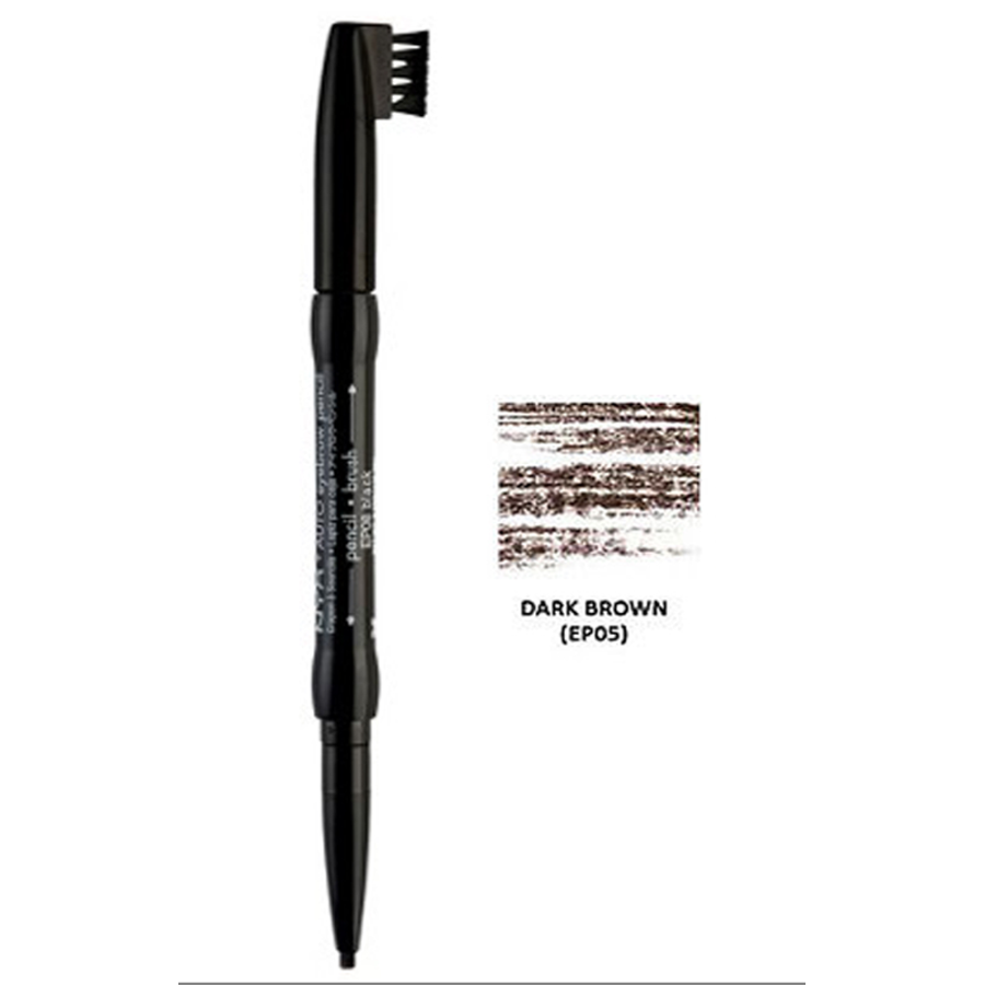 nyx05-ep05-dark-brown - NYX Auto Eyebrow Pencil With Brush-image1 nyx05-ep05-dark-brown - NYX Auto Eyebrow Pencil With Brush-image1