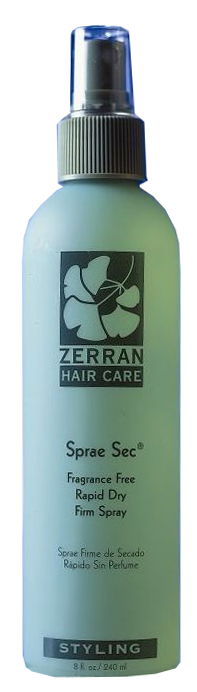 Zerran Sprae Sec - Fragrance-Free Rapid Dry Firm Spray