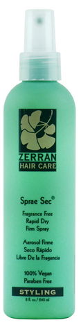 Zerran Sprae Sec - Fragrance-Free Rapid Dry Firm Spray