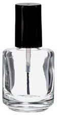 Clear Empty Glass Nail Polish Bottle .50 oz