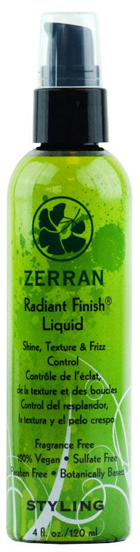 Zerran Radiant Finish - Shine, Texture, & Frizz Control Liquid