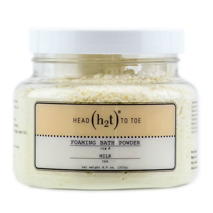 H2T Head to Toe Foaming Bath Powder Milk