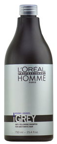 L'oreal Homme Grey Anti-Yellowing Shampoo for Grey/White Hair