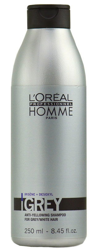 L'oreal Homme Grey Anti-Yellowing Shampoo for Grey/White Hair