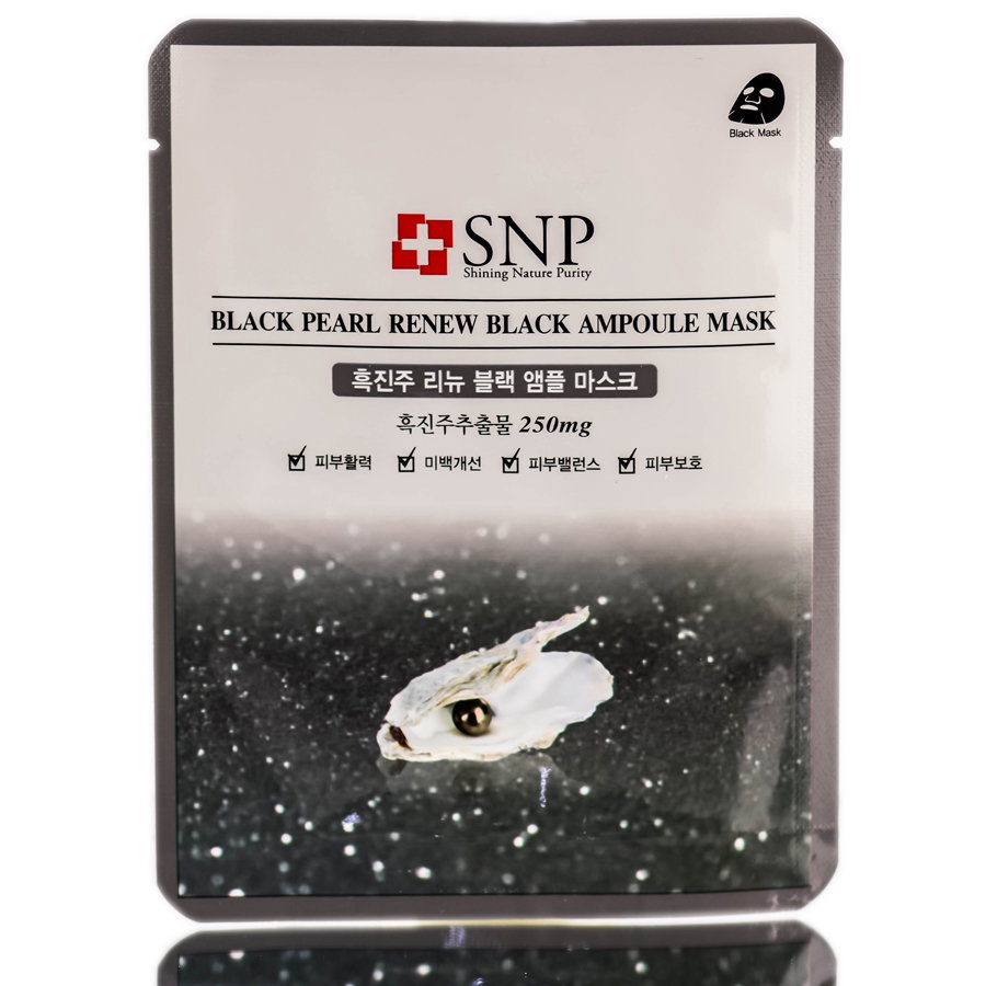 nas44-mask - SNP Black Pearl Renew Black Ampoule Mask-image1
