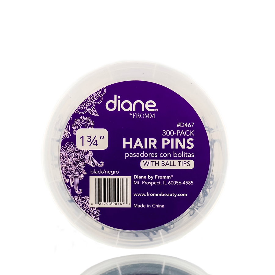 dia75-black-300-pack-d467 - Diane Hair Pins w/ Ball Tips (300 count)-image1