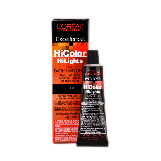 L'Oreal Technique Excellence HiColor Highlights - For Dark Hair Only Red Highlights
