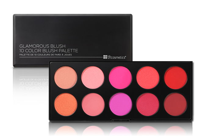 BH Cosmetics Glamorous 10 Color Blush Palette