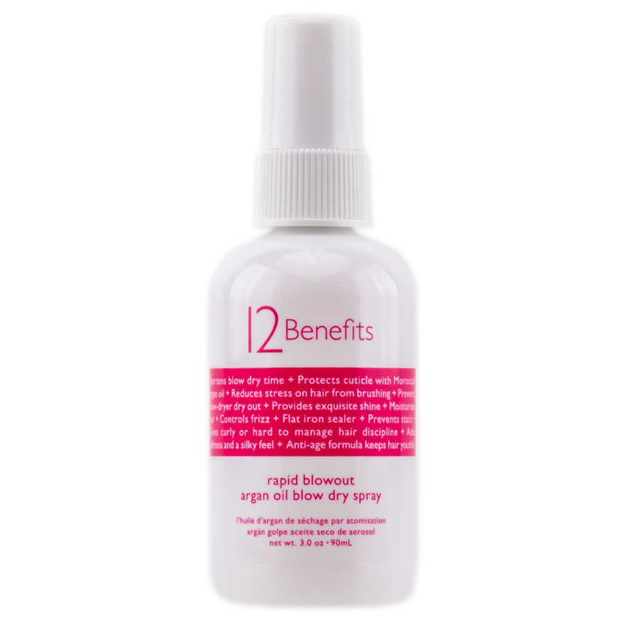 12b01-3-oz - 12 Benefits Rapid Blowout Argan Oil Blow Dry Spray-image1