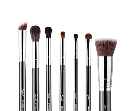 Sigma premium makeup brush shops kit + kabuki set