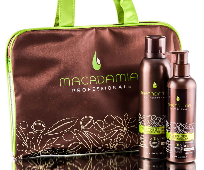 Macadamia Extend Dry Shampoo and Blow Dry Lotion Bag Set Macadamia Extend Dry Shampoo and Blow Dry Lotion Bag Set