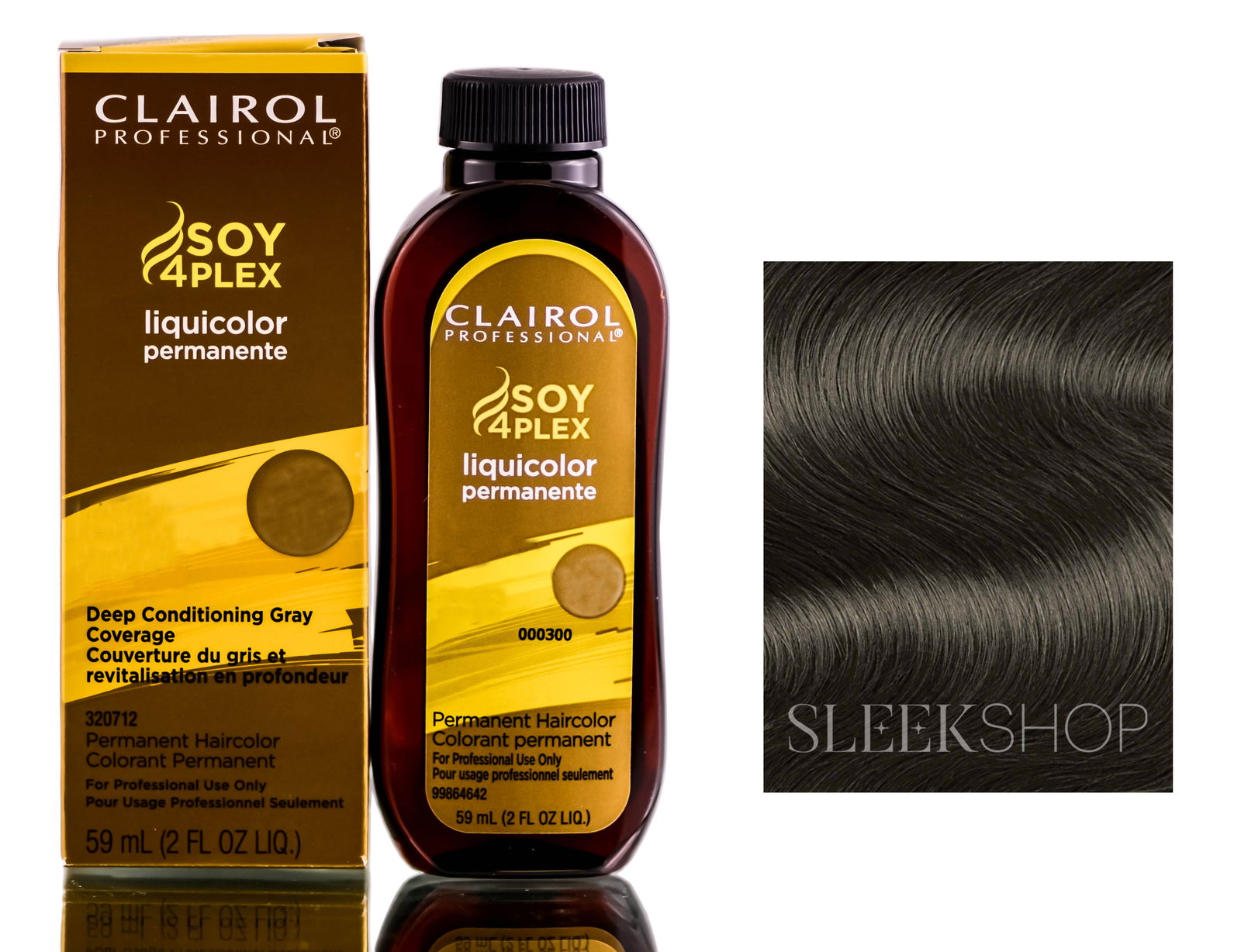 1A / 51D - Black Velvet, Clairol Professional Liquicolor