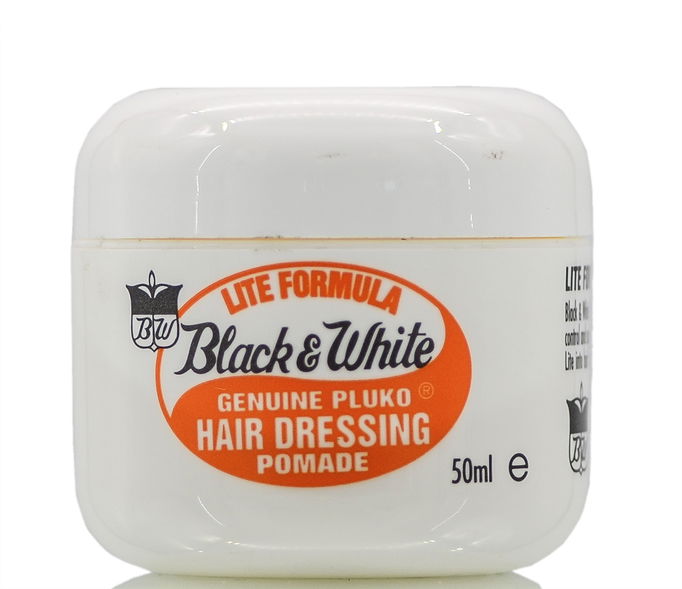Black & White Genuine Pluko Hair Dressing Pomade (Lite Formula)