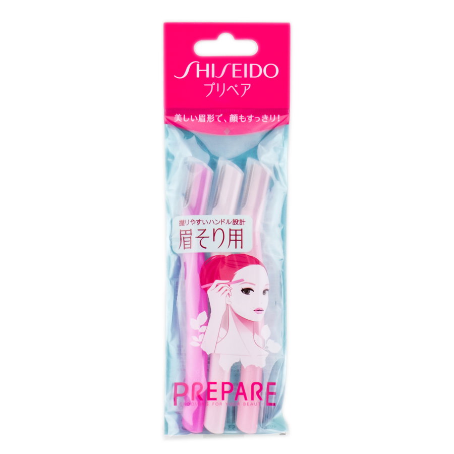 shi28-eyebrow-3-pack - Shiseido Prepare Razor - For EyeBrow-image1