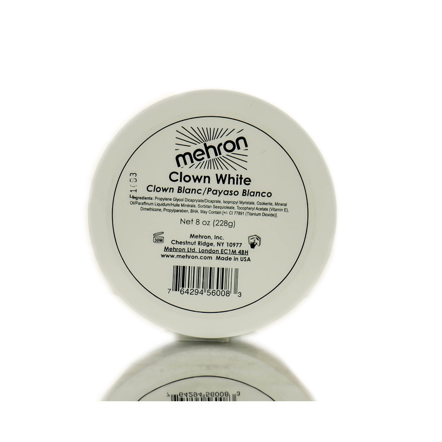 meh05-8-oz - Mehron Clown White Makeup-image1 meh05-8-oz - Mehron Clown White Makeup-image1