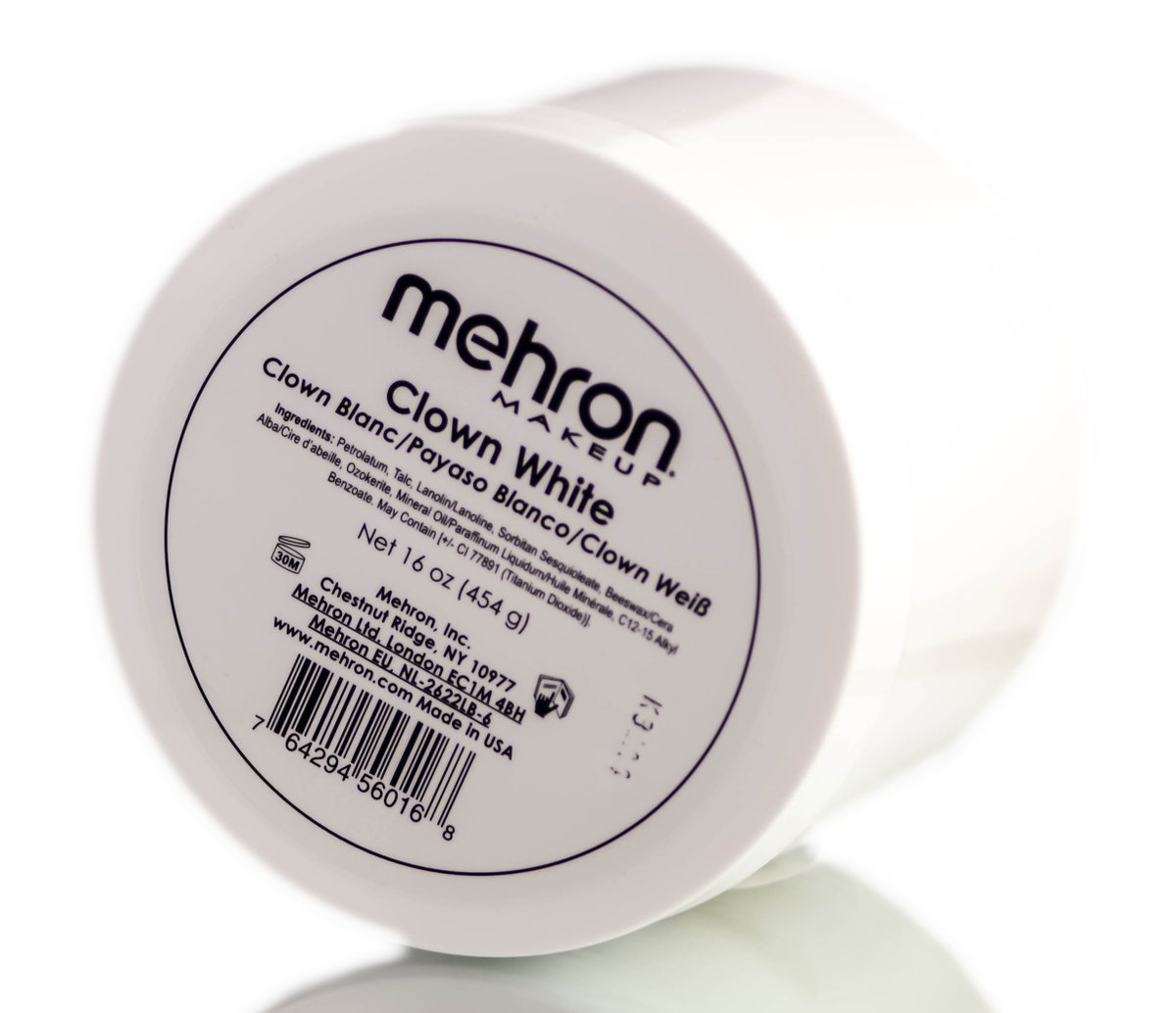 meh05-16-oz - Mehron Clown White Makeup-image1 meh05-16-oz - Mehron Clown White Makeup-image1