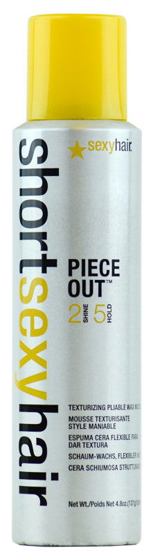 4.8 oz, Short Sexy Hair Piece Out Texturizing Pliable Wax Mousse