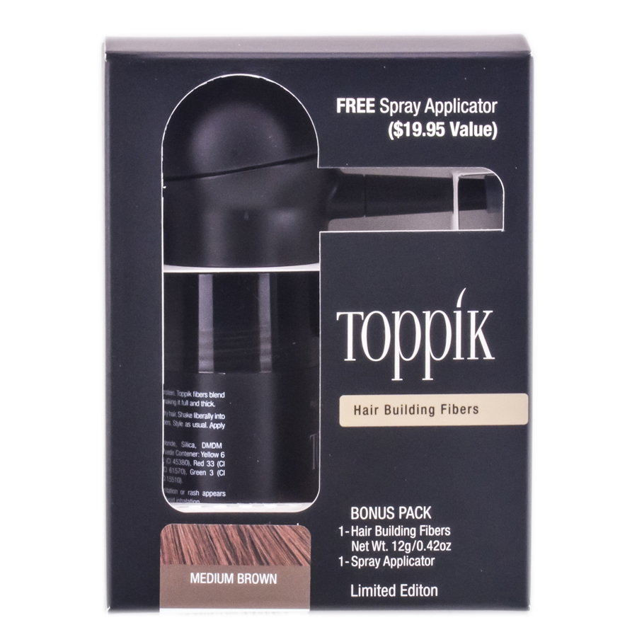 tpk06-medium-brown - Under $30: Toppik Hair Building Fibers Bonus Pack - Limited Edition-image1