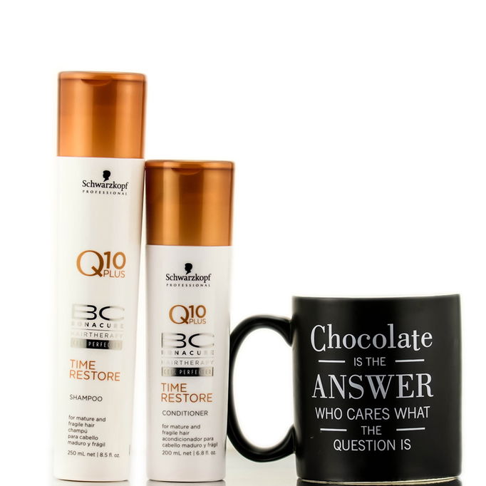 Schwarzkopf BC Bonacure Time Restore Holiday Duo & Hot Chocolate Mug