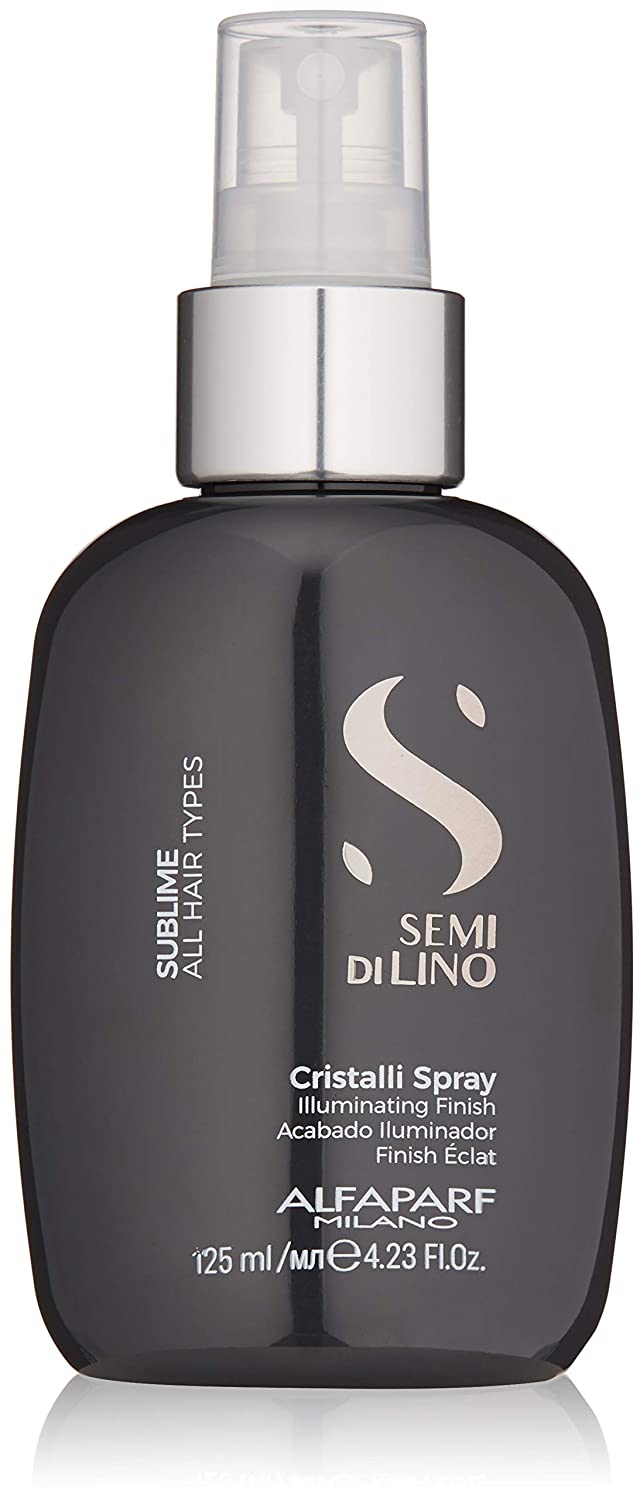 Alfaparf Milano Semi Di Lino Sublime Cristalli Smoothing Finishing Spray (Lightweight - Provides Shine and Protection)