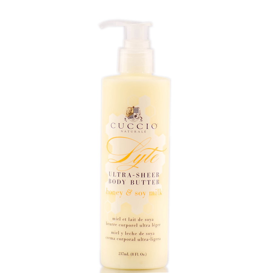 cuc08-8-oz - Cuccio Lyte Ultra Sheer Body Butter - Honey & Soy Milk-image1