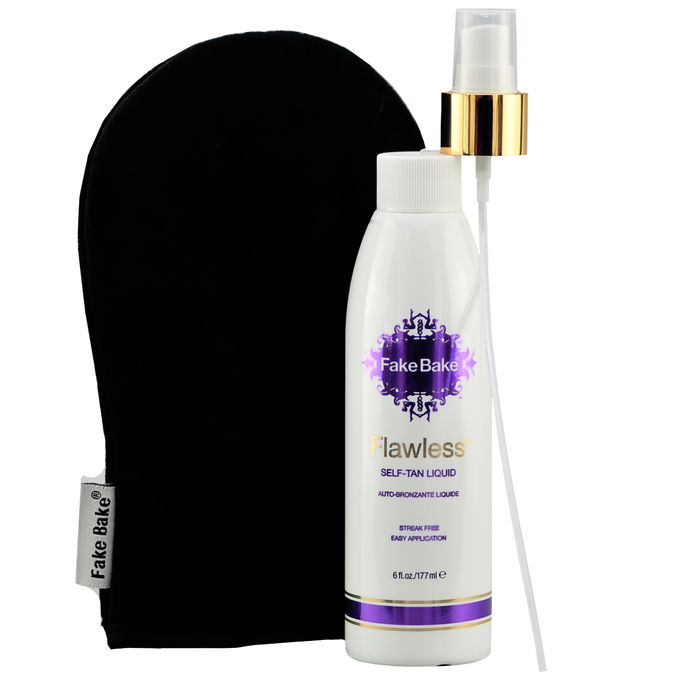 Fake Bake Flawless Self-Tan Liquid and Professional Mitt