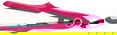TurboIon Croc Titanium Flat Iron Straightener - Pink 1.5"