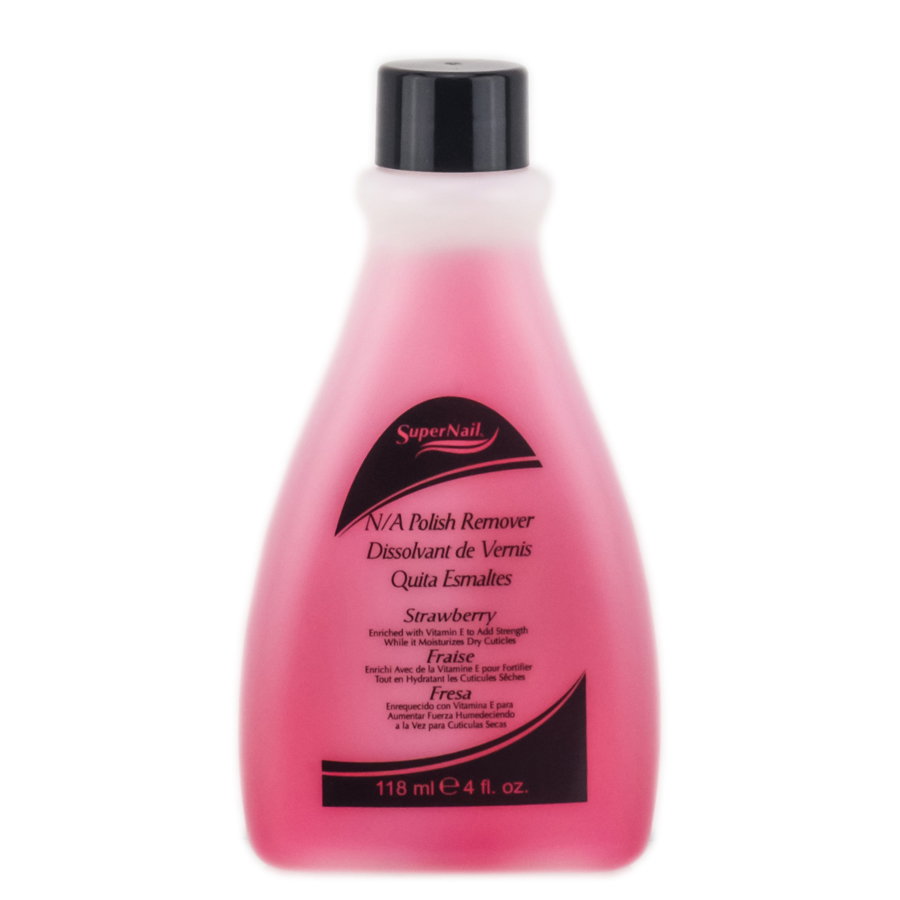 sup04-strawberry-4-oz - Super Nail Strawberry Polish Remover - 4 oz-image1