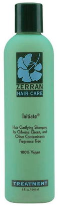 Zerran Initiate Hair Clarifying Shampoo for chlorine green, and other contaminants