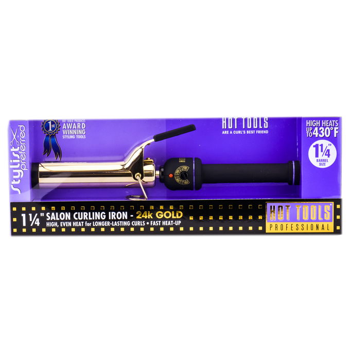 Hot Tools Salon Curling Iron 24k Gold