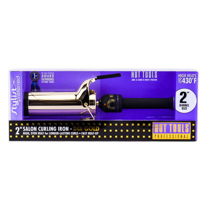 Hot Tools Salon Curling Iron 24k Gold