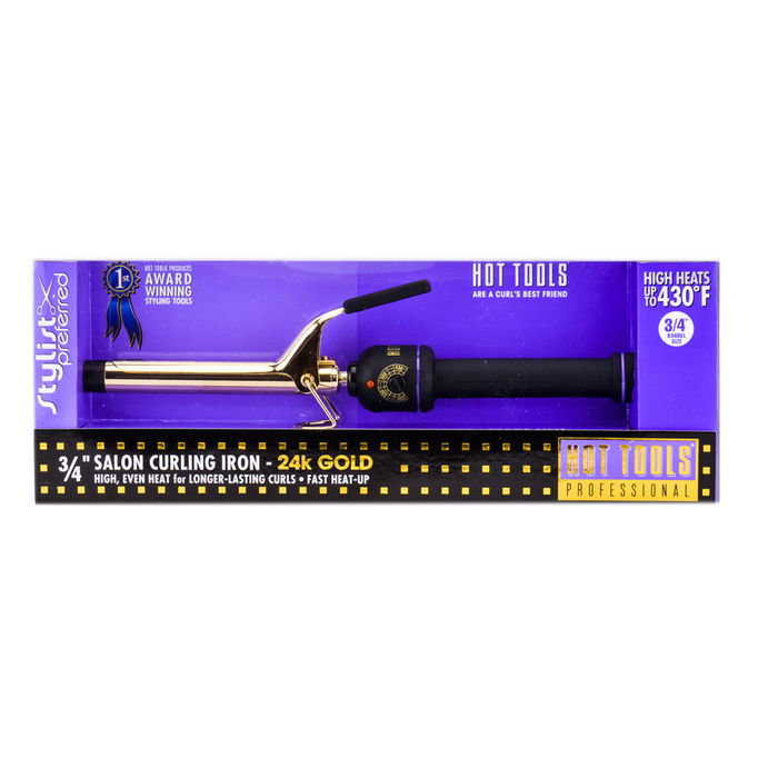 Hot Tools Salon Curling Iron 24k Gold