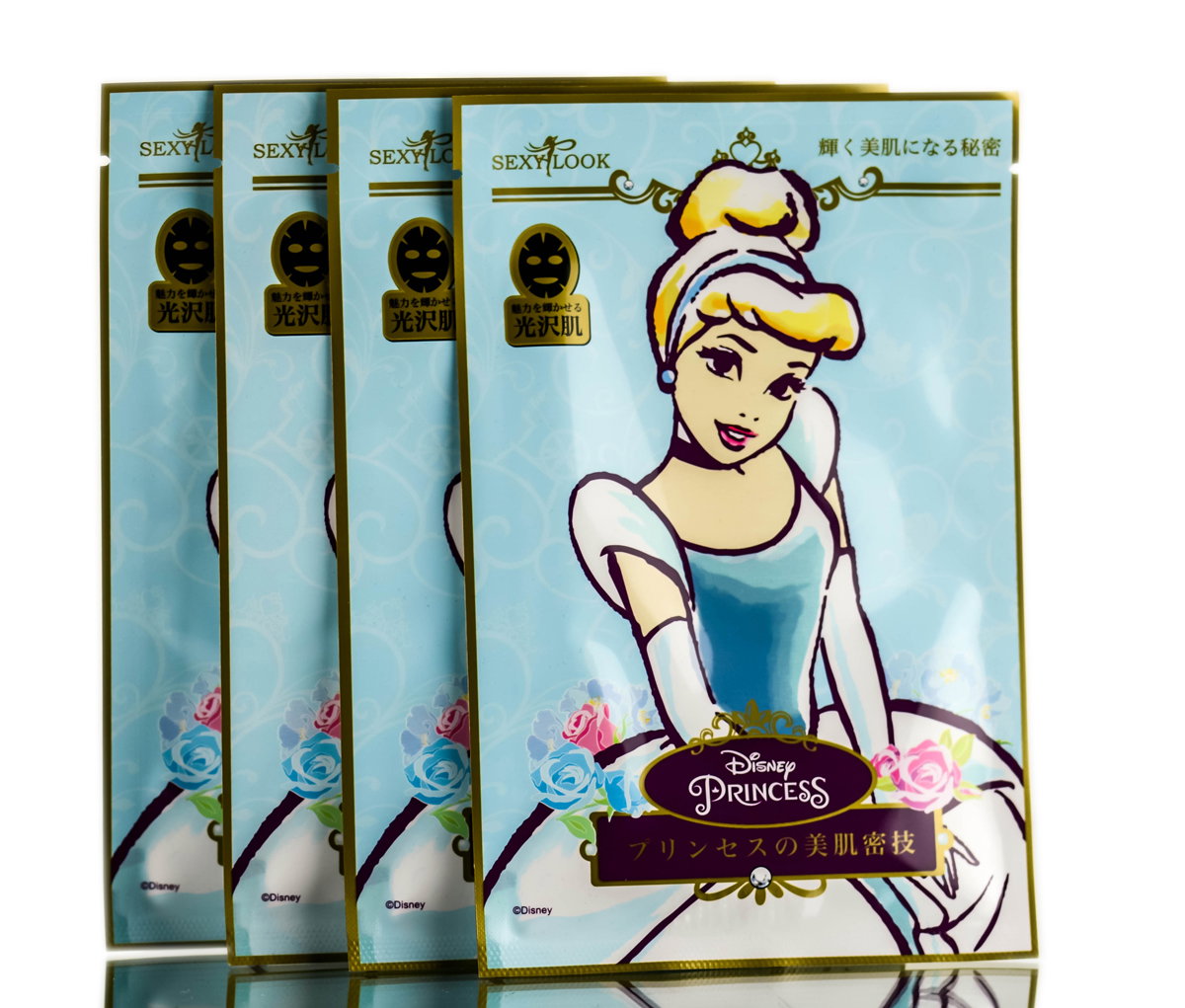 sxl06-4-pc - Sexy Look Disney Princess Black Mask - Cinderella-image1