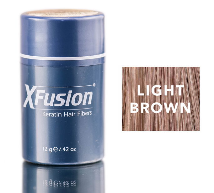 XFusion Light Brown Keratin Hair Fibers