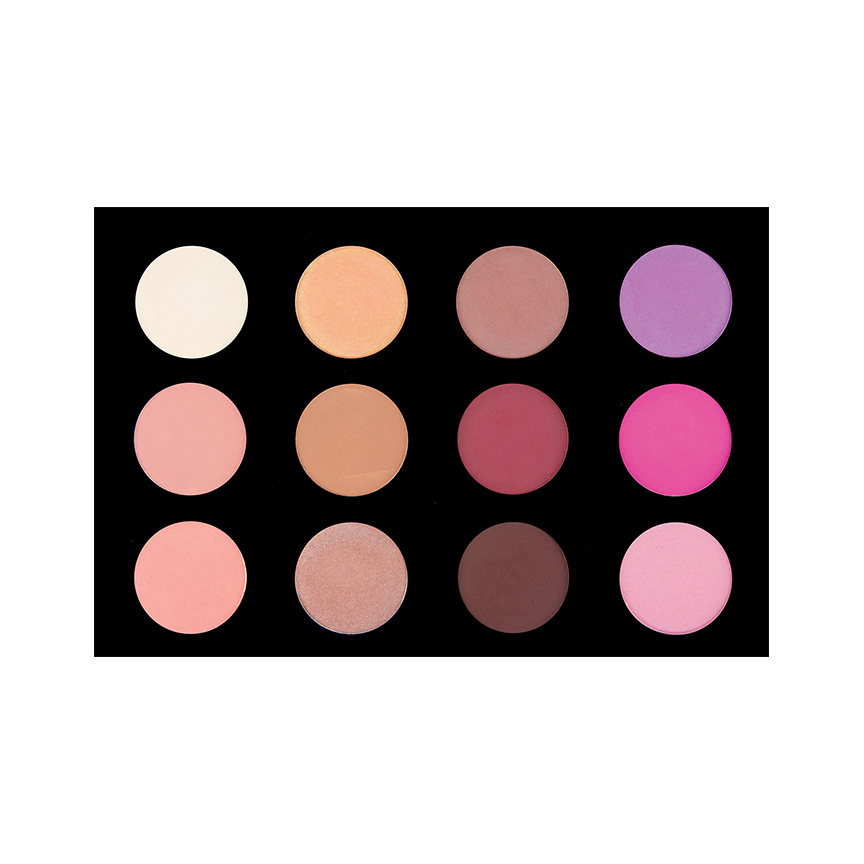 crw11-bls02 - Crown Brush 12 Color Blush/Highlighting Palette-image1 crw11-bls02 - Crown Brush 12 Color Blush/Highlighting Palette-image1