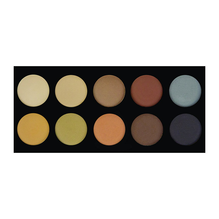 crw12-brow02 - Crown Brush 10 Color Brow Palette-image1
