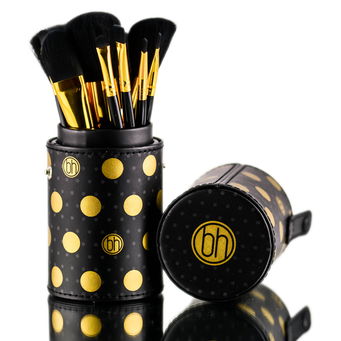 Color : Black, BH Cosmetics Dot Collection 11 PC Brush Set | SleekShop
