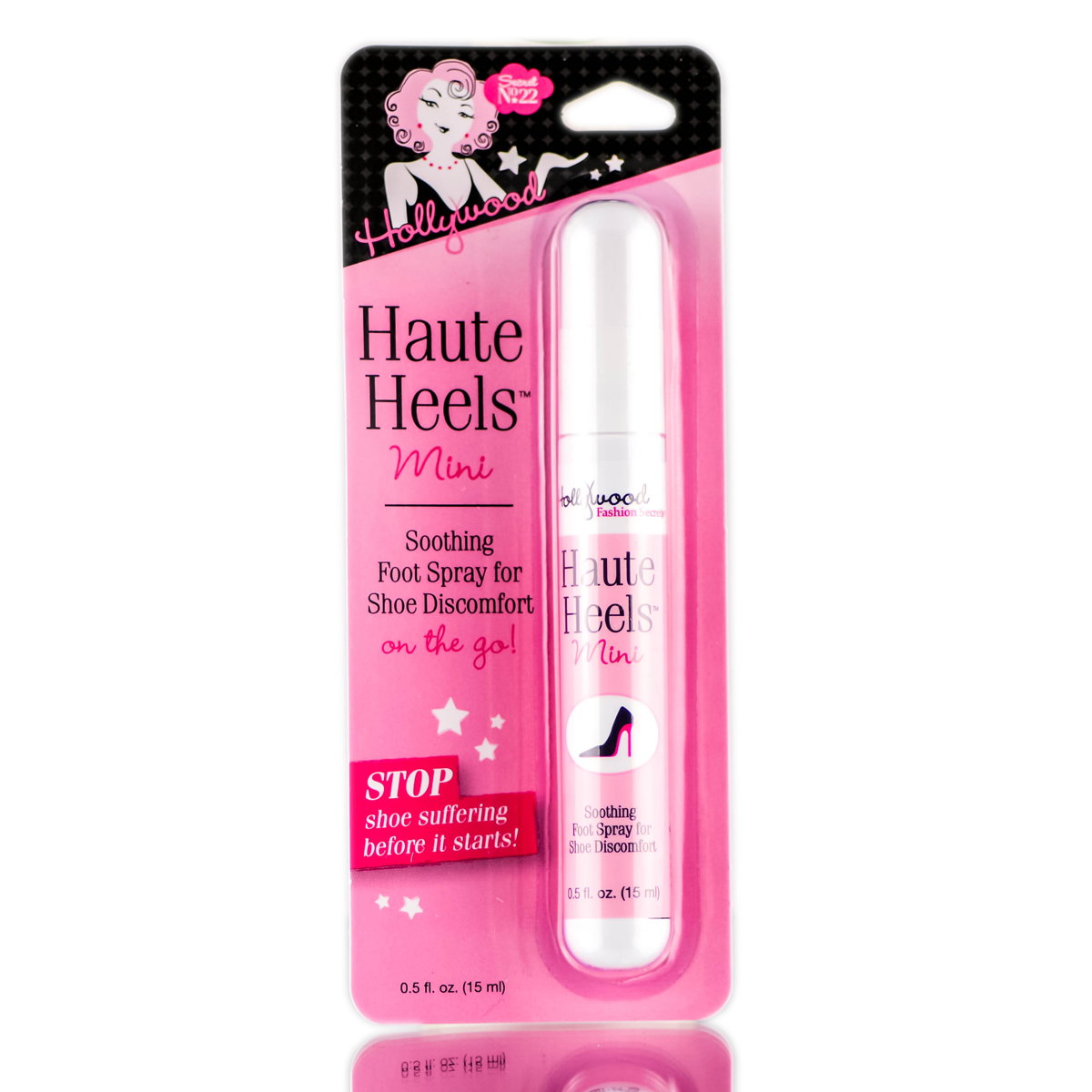 hfs19-0-5-oz - Hollywood Fashion Secrets Haute Heels Soothing Foot Spray Mini-image1 hfs19-0-5-oz - Hollywood Fashion Secrets Haute Heels Soothing Foot Spray Mini-image1