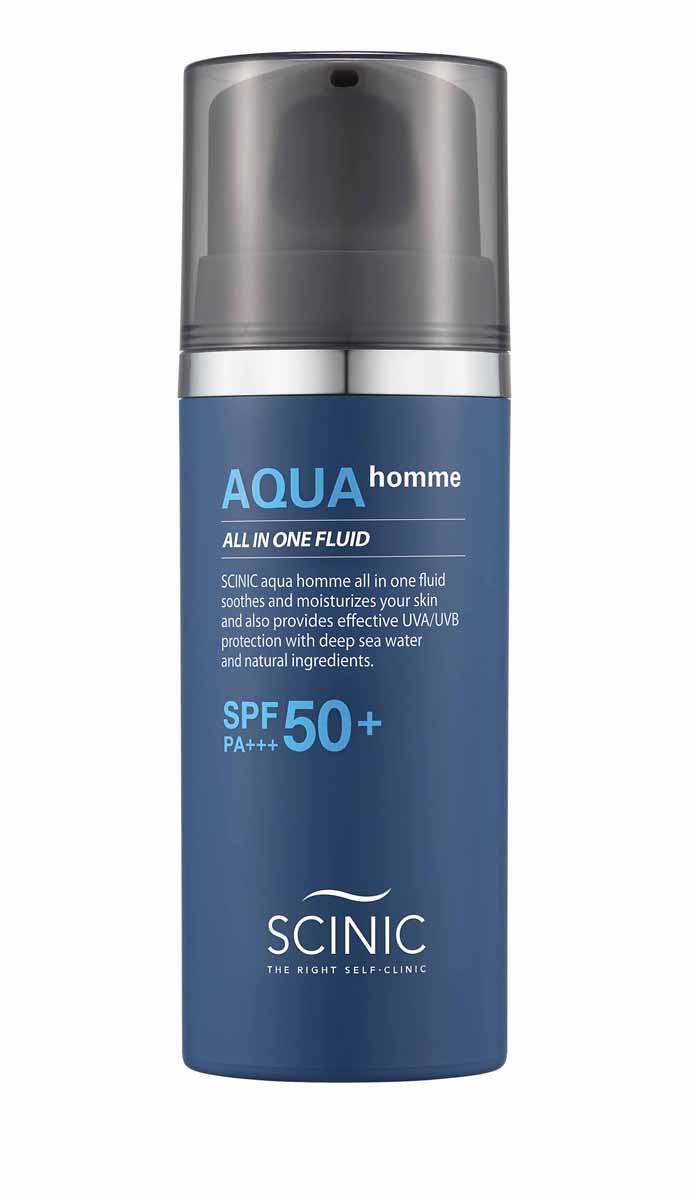 sci19-3-3-oz - Scinic Aqua Homme All In One Fluid SPF50-image1