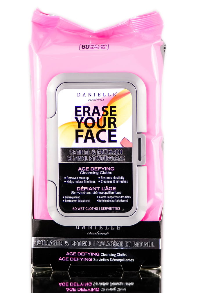 Danielle Creations Erase Your Face Retinol & Collagen Age Defying Cleansing Cloths