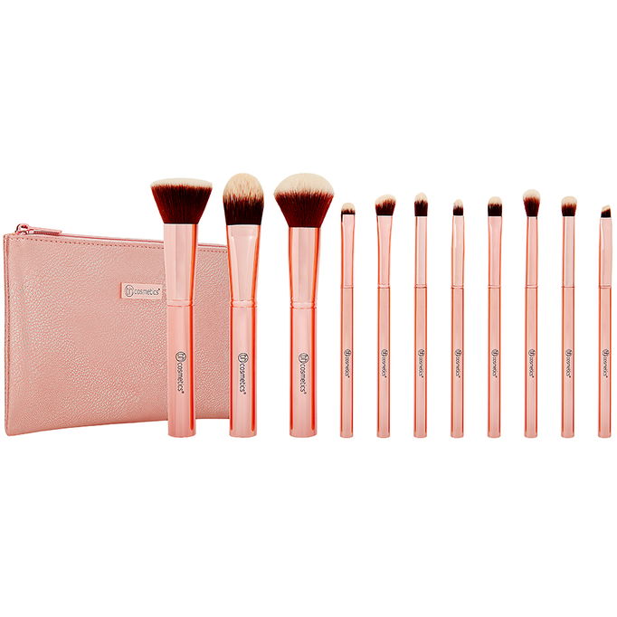 BH Cosmetics Metal Rose Brush Set