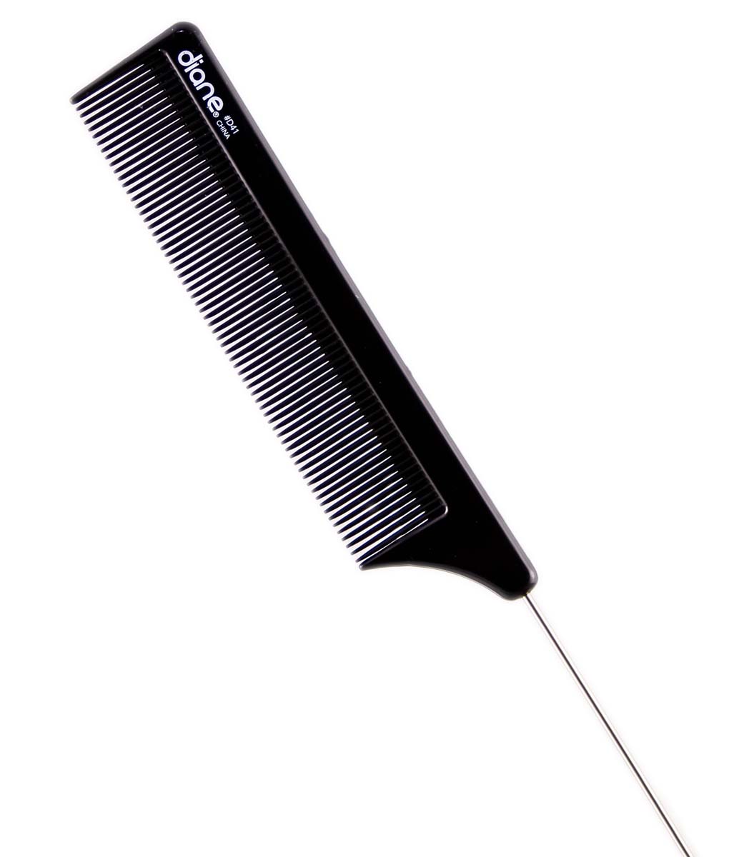 dia90-black - Diane Steel Pin Tail Comb-image1 dia90-black - Diane Steel Pin Tail Comb-image1
