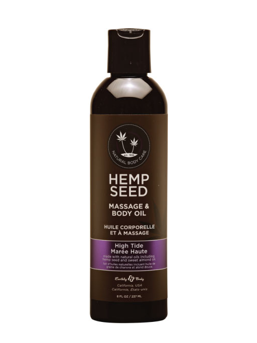 Earthly Body Hemp Seed Massage & Body Oil (8 oz)