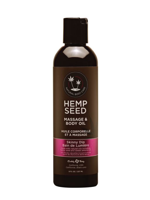 Earthly Body Hemp Seed Massage & Body Oil (8 oz)