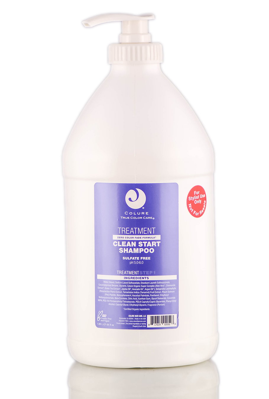 chc19-64-oz - Colure Treatment Clean Start Shampoo Sulfate Free-image1