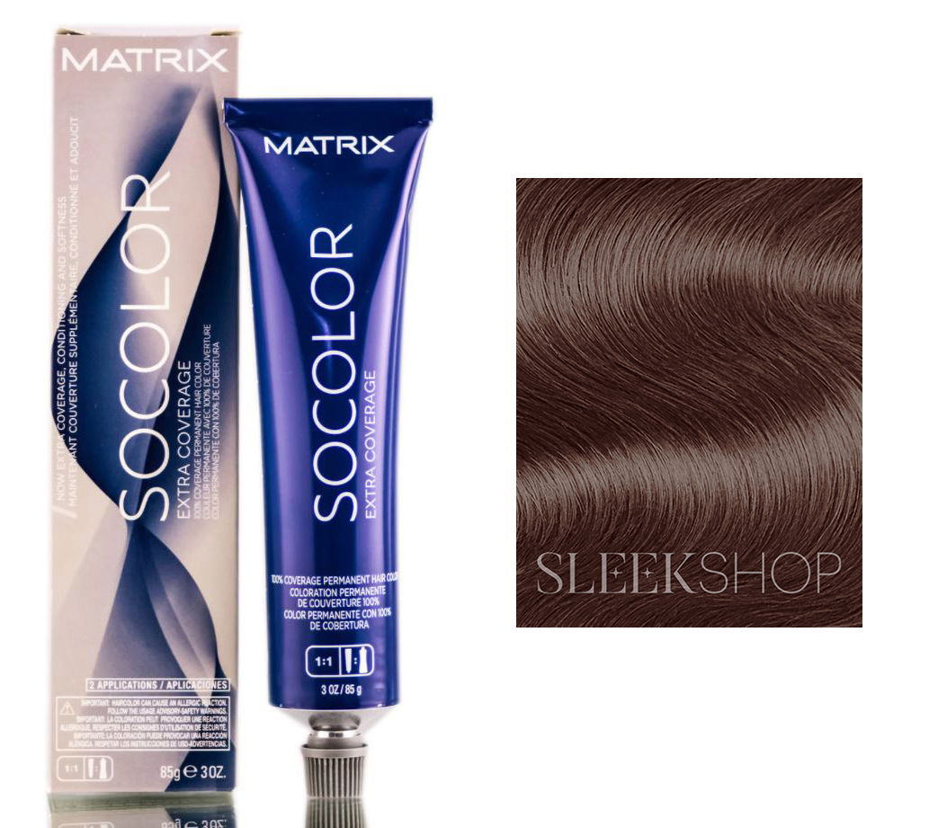 505M - Medium Brown Mocha, Matrix Socolor Extra Coverage LARGE